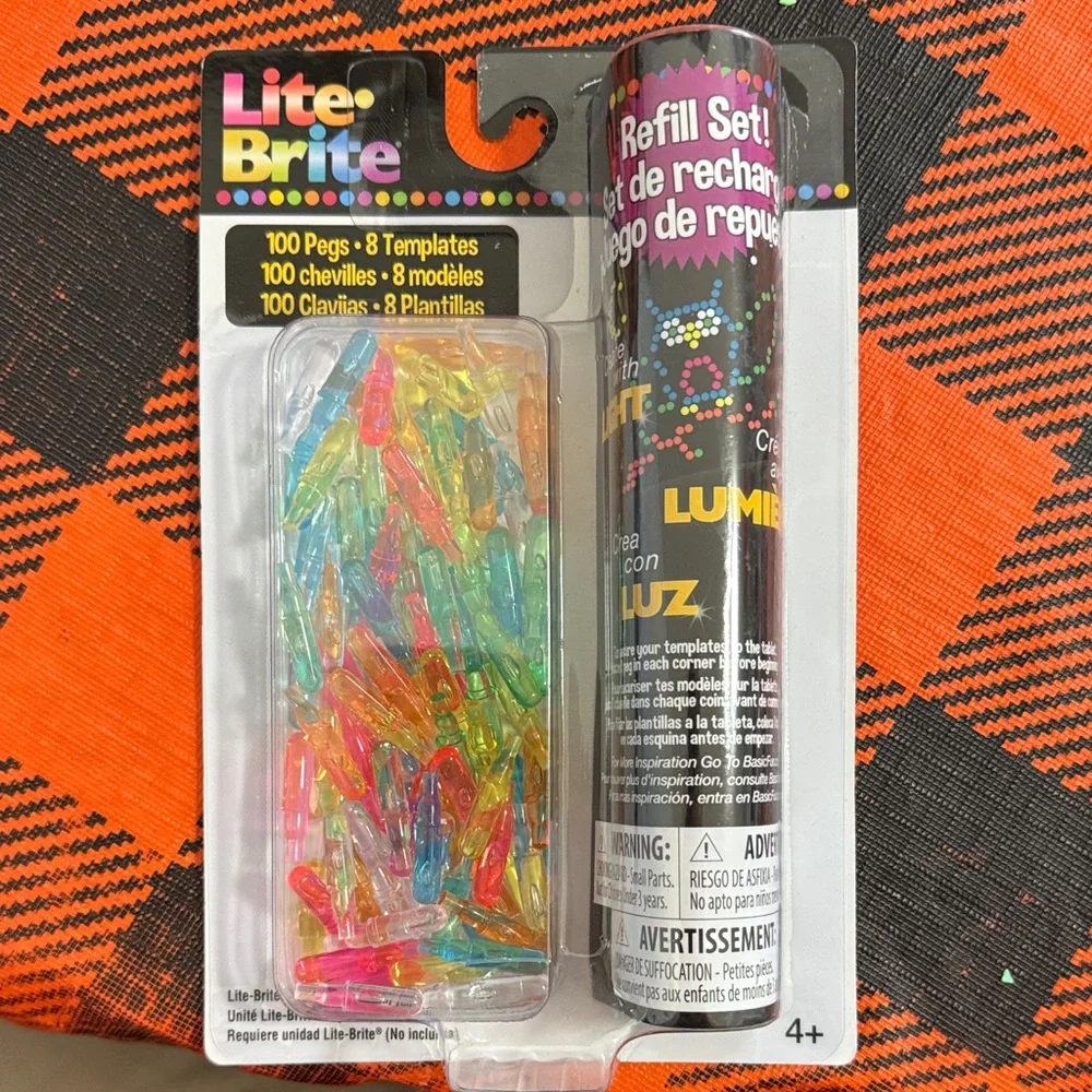 Multicolor Peg Refill Set - Bright Assorted Pegs